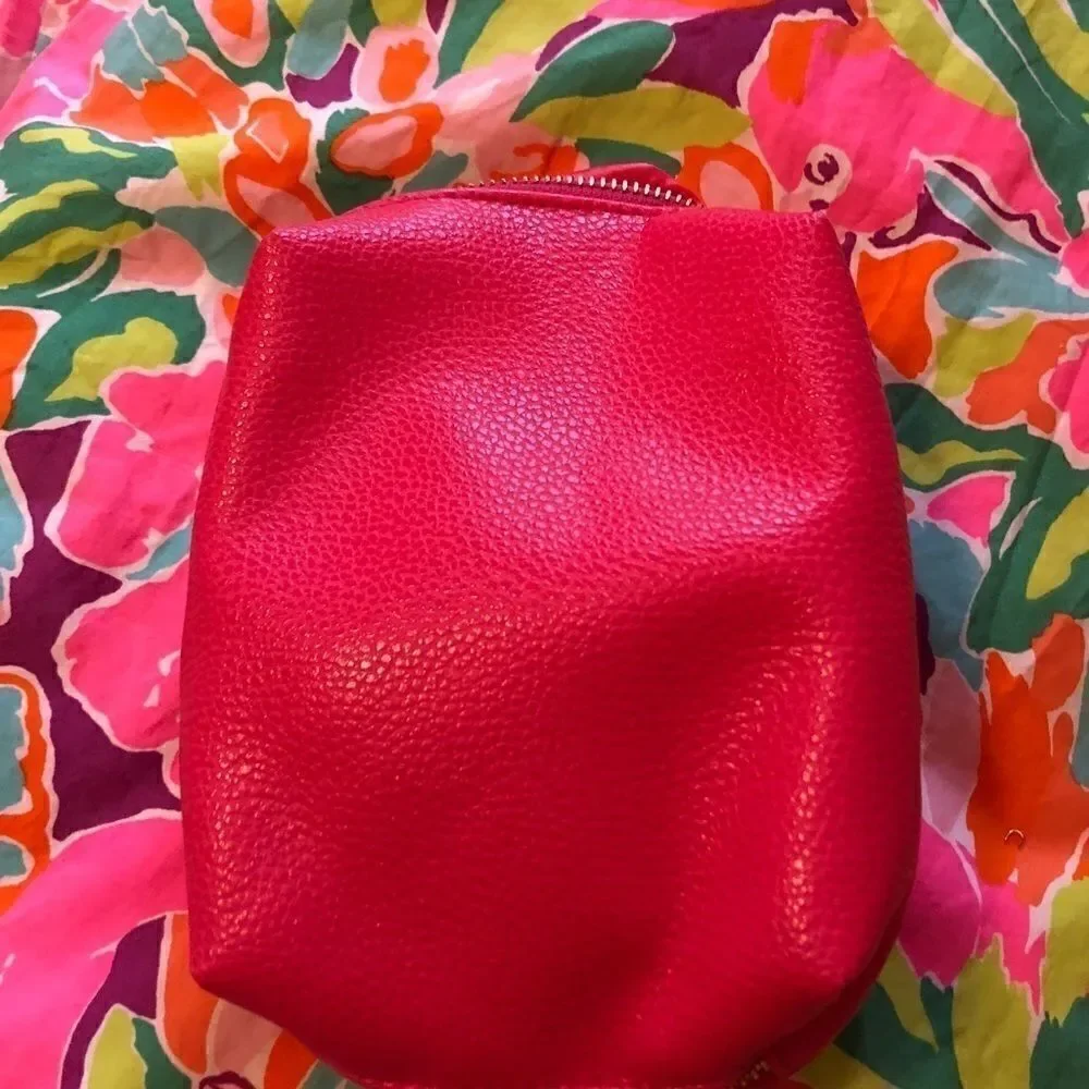 New bareMinerals hot pink makeup bag